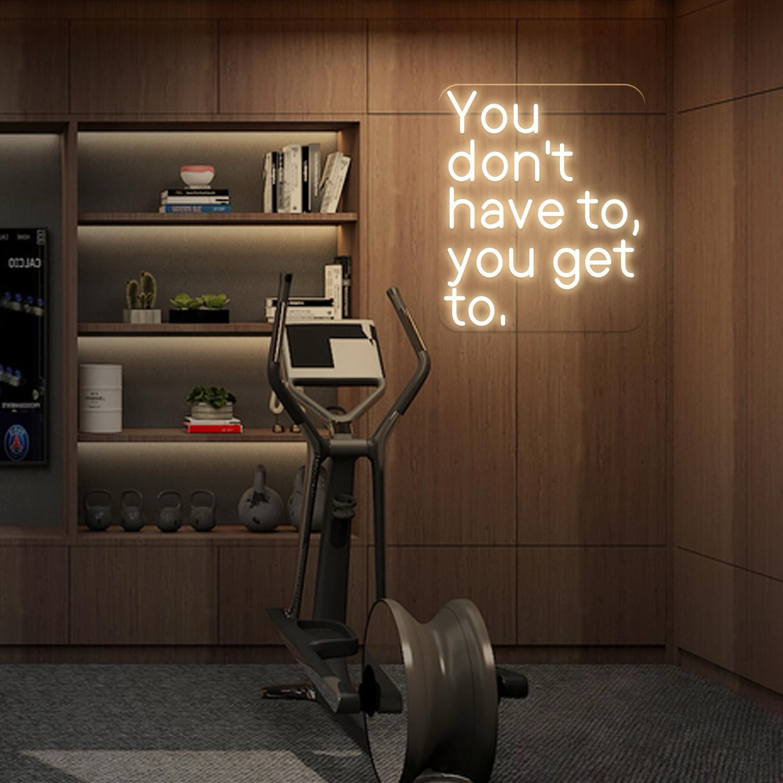 Cycling Quote - Neon Tabelaya, Spor Salonu Alıntı Tabelasına,