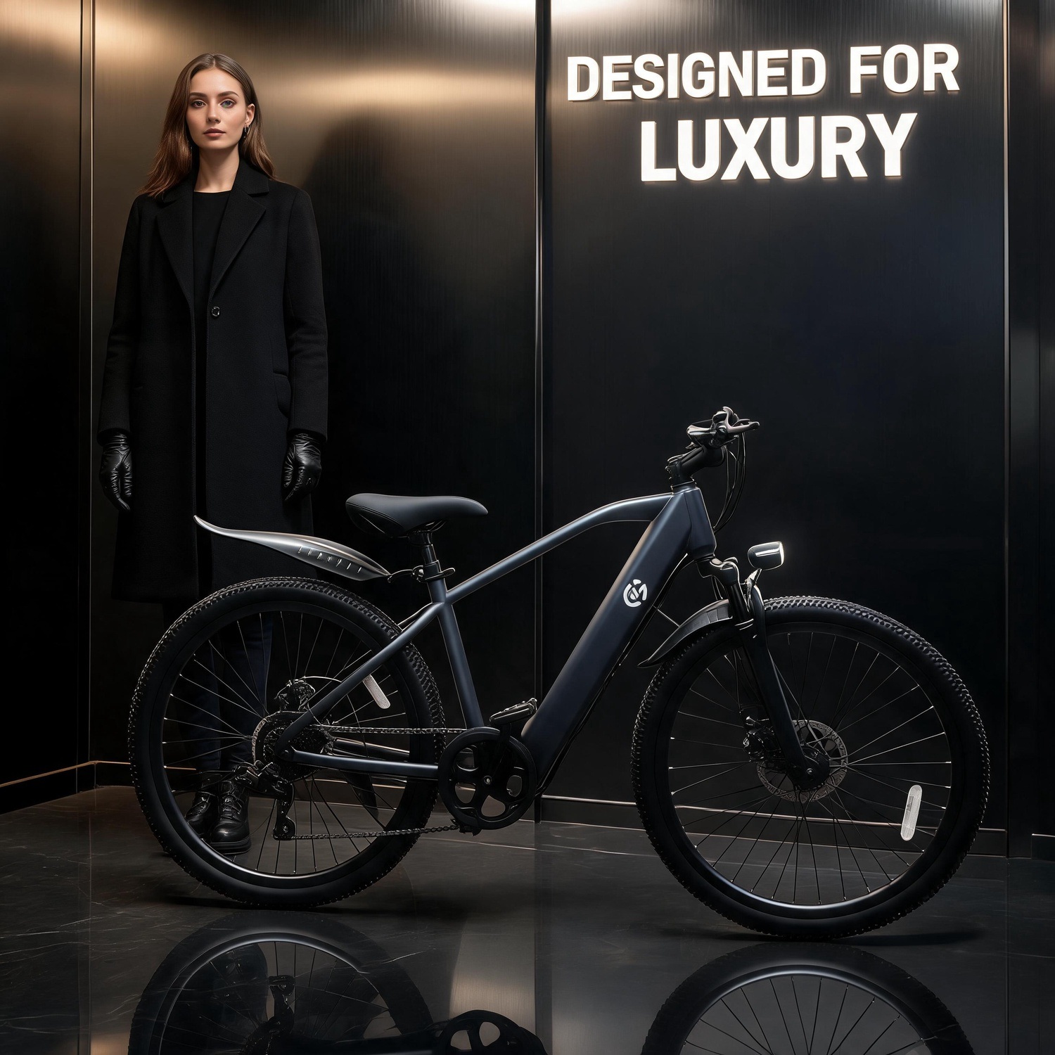 Commuter Biking - Noel temalı elektrikli bisiklet, aile tipi