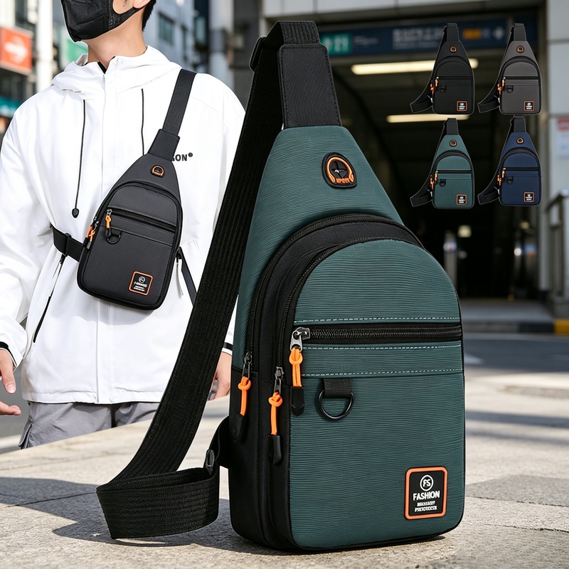 Cycling Commute Bag - Erkek Su Geçirmez Spor Çapraz Göğüs