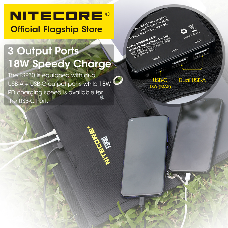 NITECORE FSP30 30W Taşınabilir - Usb Charger Dynamo incelemesi ve fiyatı